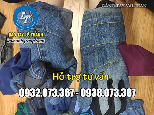 Găng tay chống nóng, chịu nhiệt giá rẻ Găng tay vải jean