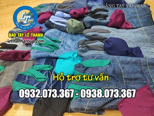 Găng tay chống nóng, chịu nhiệt giá rẻ Găng tay vải jean