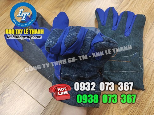 Lê Thanh Group phân phối găng tay bảo hộ Găng tay vải jean