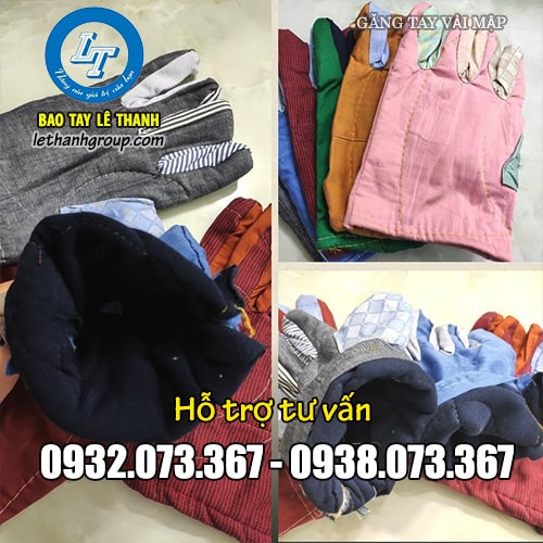 Găng tay chống nóng, chịu nhiệt giá rẻ Găng tay vải kaki