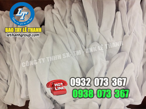Bao tay vải thun trắng giá rẻ đón Tết Bao tay vải thun trắng