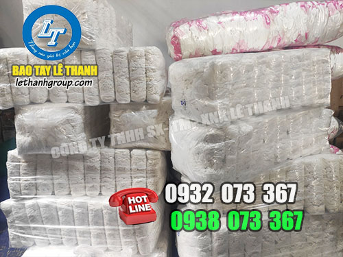 Bao tay vải thun trắng giá rẻ đón Tết Bao tay vải thun trắng