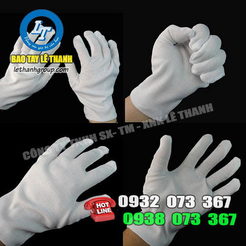 Bao tay vải thun trắng giá rẻ đón Tết Bao tay vải thun trắng
