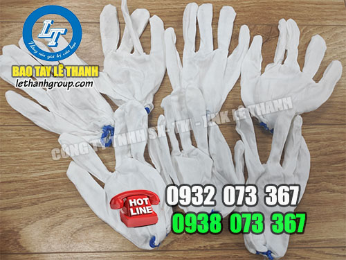 Bao tay vải thun trắng giá rẻ đón Tết Bao tay vải thun trắng T5Bo