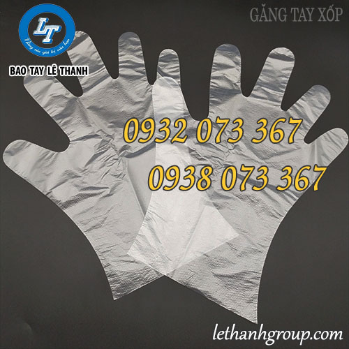 Bao tay xốp, găng tay nilon làm bếp chào năm mới Bao tay xốp