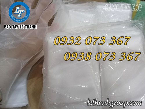 Bao tay xốp, găng tay nilon làm bếp chào năm mới Găng tay nilon