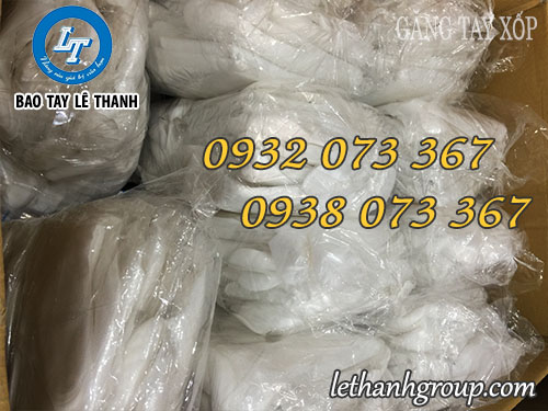 Bao tay xốp, găng tay nilon làm bếp chào năm mới Bao tay xốp dùng 1 lần