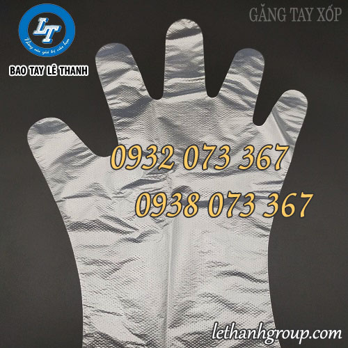 Bao tay xốp, găng tay nilon làm bếp chào năm mới Găng tay nilon