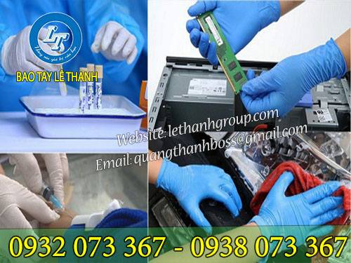 Găng tay cao su bảo hộ, đa công dụng Ứng dụng găng tay