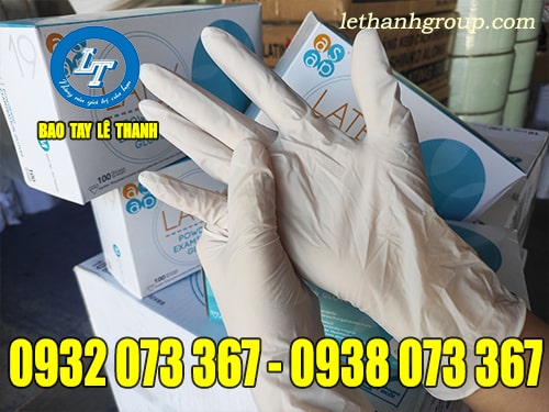 GĂNG TAY KHÁM Y TẾ LATEX CÓ BỘT GĂNG TAY KHÁM Y TẾ LATEX CÓ BỘT