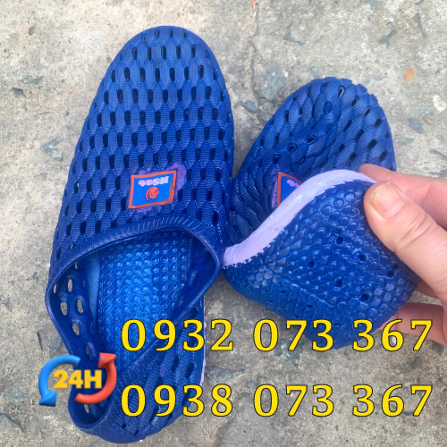 Bán giày nhựa đi mưa nam nữ giá sỉ rẻ giày nhựa dẻo màu xanh