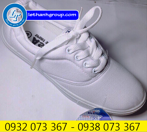 GIÀY VẢI ASIA CỘT DÂY- GIÀY BẢO HỘ GIÁ RẺ GIÀY ASIA CỘT DÂY MÀU TRẮNG