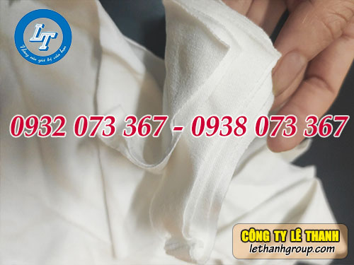 Phân phối giẻ lau trắng cotton A5 nhiều kích thước Giẻ lau trắng cotton A5 nhiều kích thước
