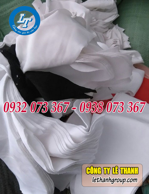 Phân phối giẻ lau trắng cotton A5 nhiều kích thước Giẻ lau trắng cotton A5