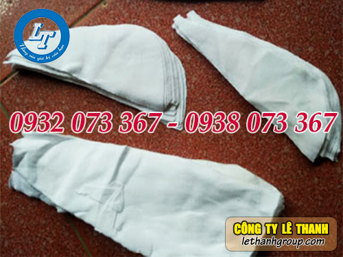 Phân phối giẻ lau trắng cotton A5 nhiều kích thước Giẻ lau trắng cotton A5