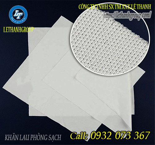 Mua vải lau phòng sạch giá gốc tại Lê Thanh Sợi vải khăn lau phòng sạch