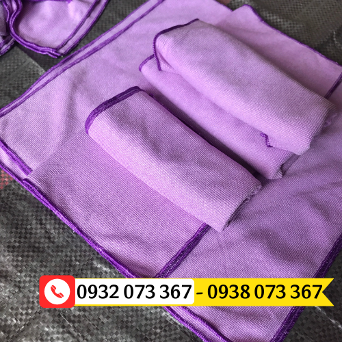 Khăn vuông nhỏ lau bàn mua ở đâu giá rẻ? khăn vuông màu tím