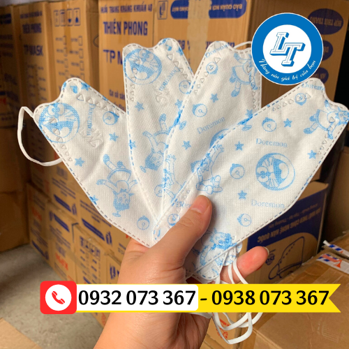Phân phối khẩu trang KF94 em bé in hình giá sỉ rẻ khẩu trang bé trai