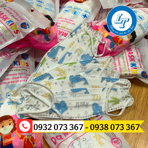 Phân phối khẩu trang KF94 em bé in hình giá sỉ rẻ khẩu trang