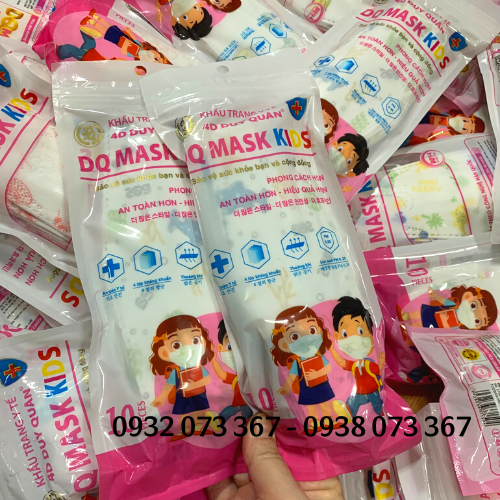 Phân phối khẩu trang KF94 em bé in hình giá sỉ rẻ khẩu trang y tế