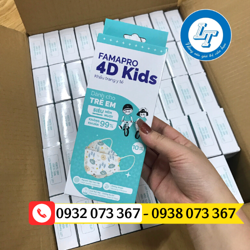 Phân phối khẩu trang KF94 em bé in hình giá sỉ rẻ khẩu trang kf94