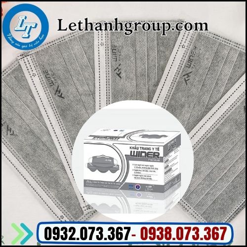 khẩu trang y tế 4 lớp giá sỉ giá rẻ tphcm khẩu trang y tế 4 lớp màu xám winer giá sỉ hợp lý