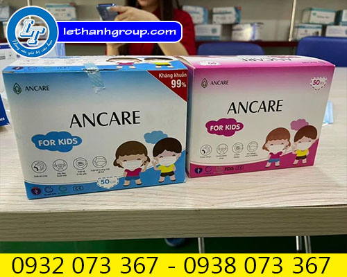 CUNG CẤP KHẨU TRANG Y TẾ 4 LỚP, HÀNG CÓ SẴN TẠI TPHCM KHẨU TRANG Y TẾ TRẺ EM ANCARE