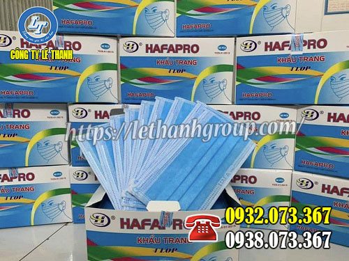 NGUỒN SỈ KHẨU TRANG Y TẾ XUẤT KHẨU khẩu trang hafapro xanh