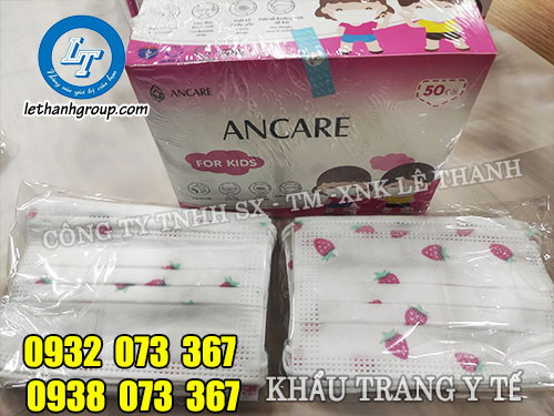 Khẩu trang y tế chống dịch bệnh Khẩu trang ancare for kid