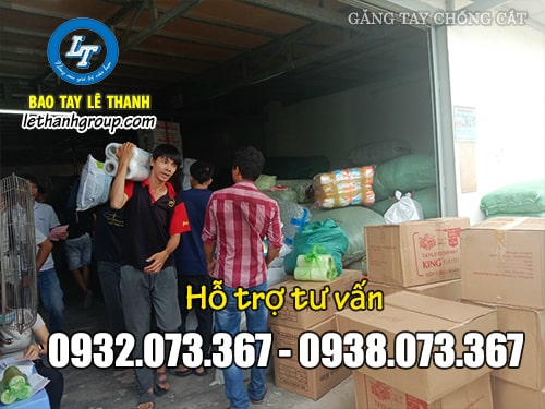 Giá cả găng tay chống cắt bảo vệ an toàn cho tay Kho công ty Lê Thanh