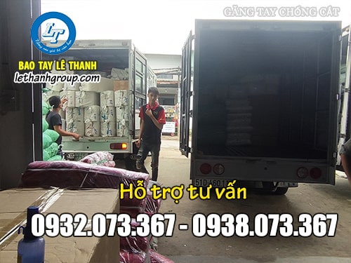 Kho chứa hàng của cồng ty Lê Thanh Kho chứa bao tay