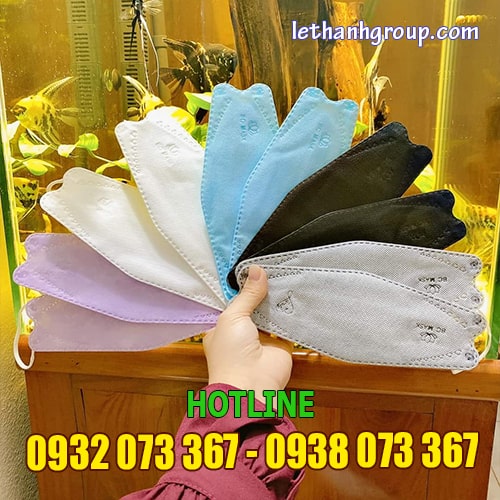 BÁN SỈ BẤN BUÔN KHẨU TRANG 4D, KHẨU TRANG CON CÁ TẠI TPHCM KHẨU TRANG KF94