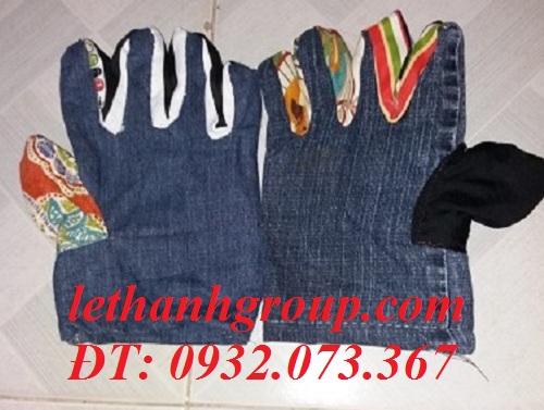 găng tay vải jean