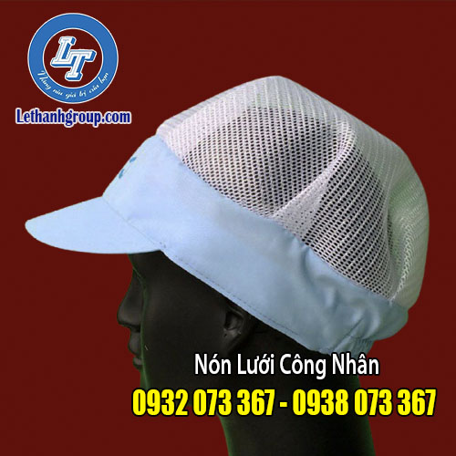 MŨ TRÙM ĐẦU VẢI LƯỚI CHO CÔNG NHÂN - BẢO HỘ GIÁ RẺ mu trum dau cho cong nhan