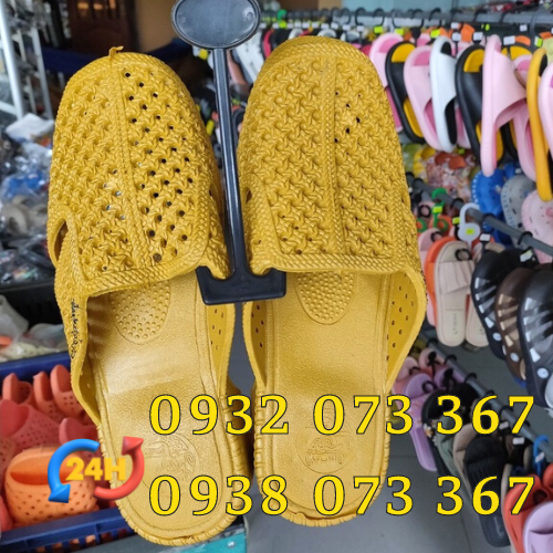 Địa chỉ bán dép nhựa tổ ong bít mũi nhiều màu giá sỉ rẻ dép tổ ong bít mũi màu vàng
