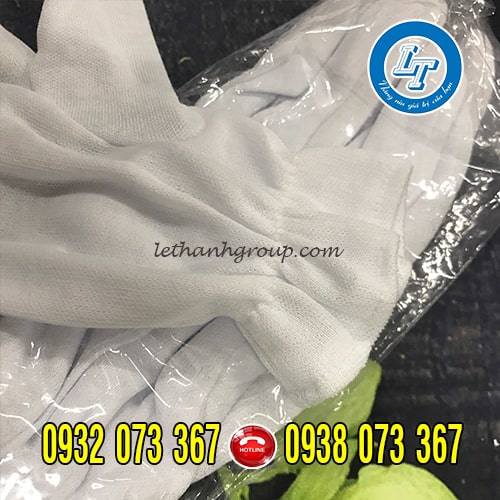 BÁN GIÁ RẺ BAO TAY VẢI RÁP KẺ MÀU TRẮNG BỀN ĐẸP TẠI BÌNH TÂN, TÂN PHÚ găng tay trắng ráp kẻ