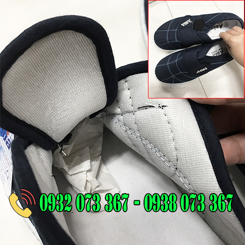 Giày asia quai dán nam nữ giá rẻ cho đại lý giày asia quai dán xanh đậm