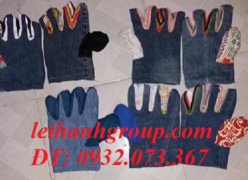 găng tay vải jean
