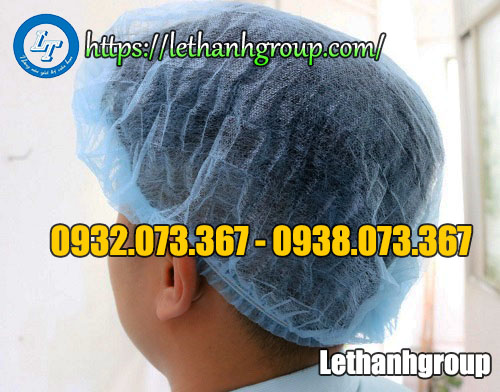 Nón con sâu Nón con sâu màu xanh vải không dệt