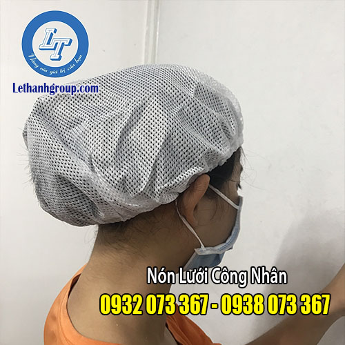 MŨ TRÙM ĐẦU VẢI LƯỚI CHO CÔNG NHÂN - BẢO HỘ GIÁ RẺ NÓN TRÙM TÓC VẢI LƯỚI