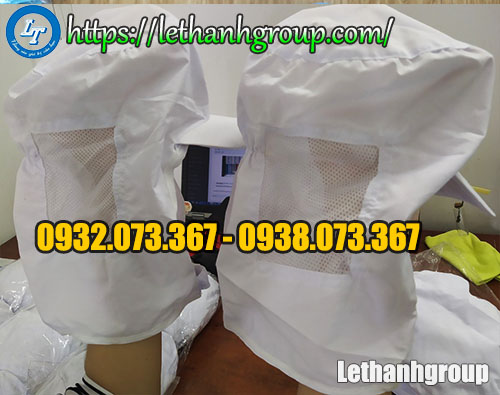 nón trùm đầu thủy sản nón trùm đầu thủy sản màu trắng không có khẩu trang