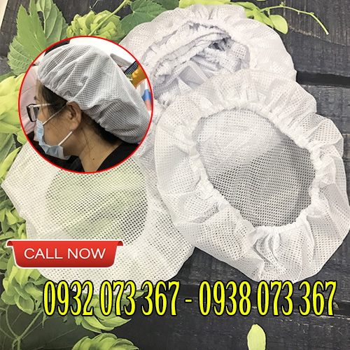 Mua nón lưới trùm tóc cho công nhân ở đâu giá rẻ? nón lưới màu trắng