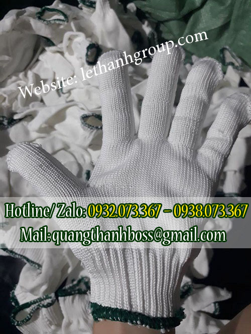 GĂNG TAY POLY TRẮNG