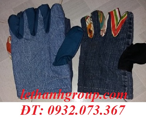 găng tay vải jean