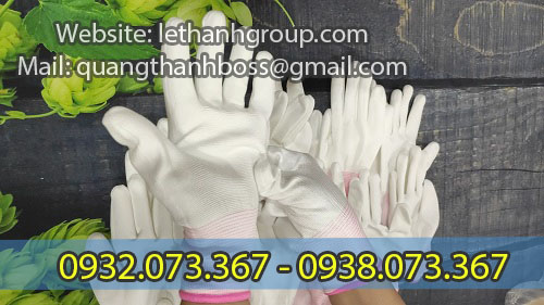 găng tay phủ pu lòng bàn tay  găng tay phủ pu lòng bàn tay