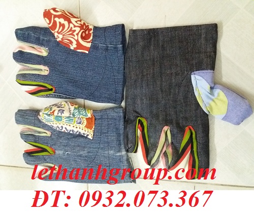 găng tay vải jean