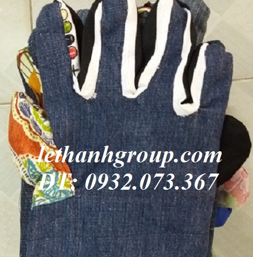 găng tay vải jean