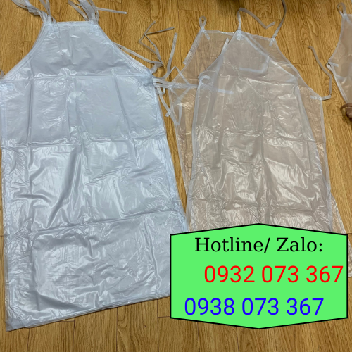 Tạp dề nhựa trong chống thấm nước giá sỉ tạp dề nhựa trong suốt