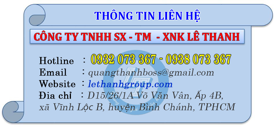 Thông tin liên hệ Công ty Lê Thanh Thông tin liên hệ Công ty Lê Thanh