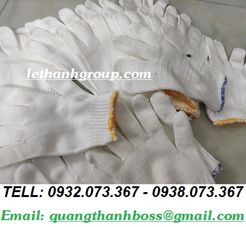 GĂNG TAY LEN TRẮNG POLY